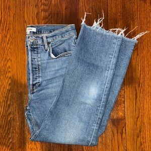 Re/Done 70s Stove Pipe Blue Denim Jeans